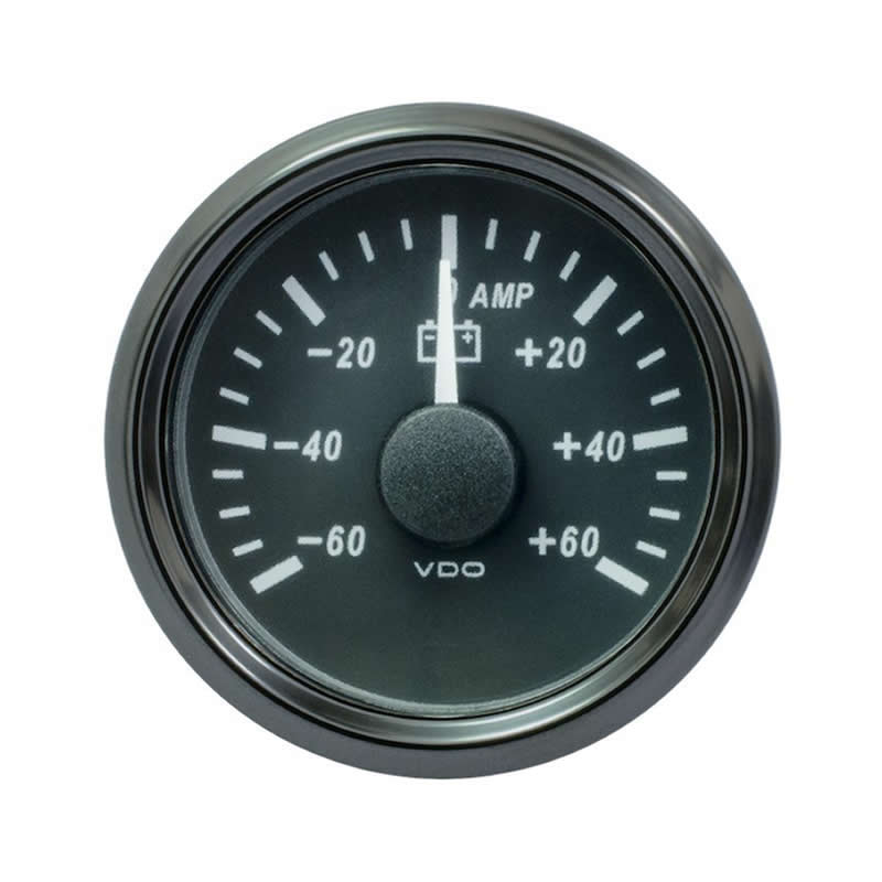 VDO SingleViu 0247 Ammeter 60A Black 52mm